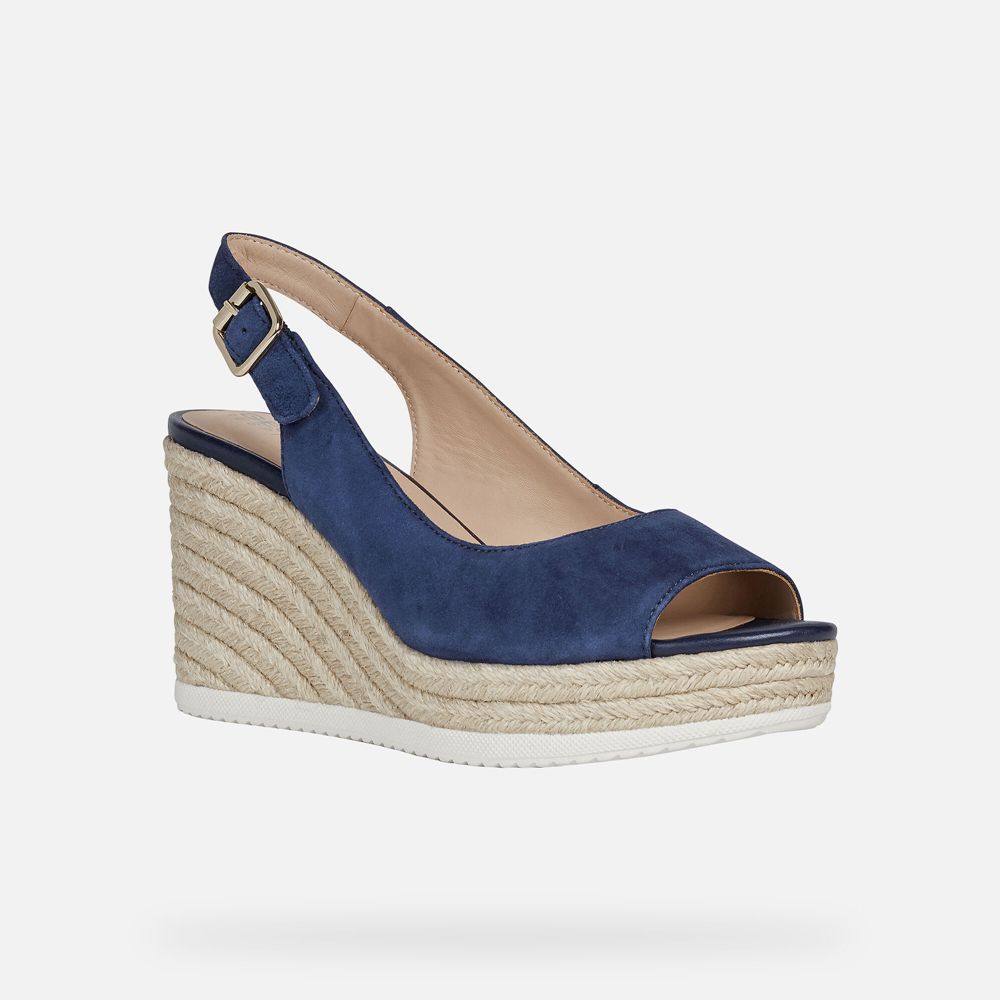 Sandales Geox Ponza - Bleu - Femme 085269-QYM